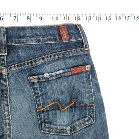 7 for all Mankind BOOT CUT Low Rise Jeans 25 31 - Picture 5 of 8